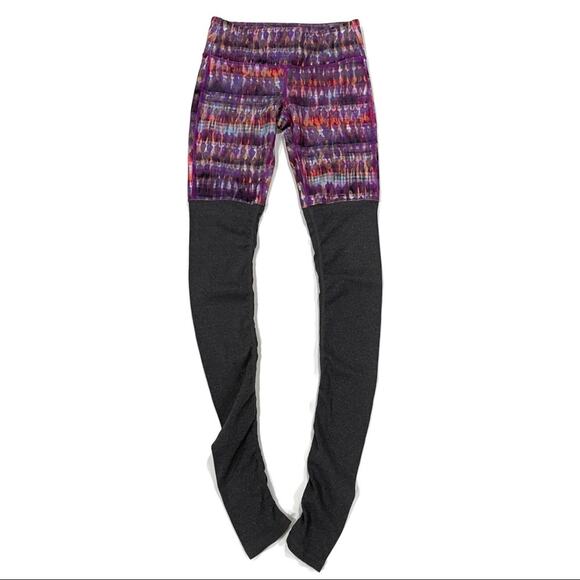 ALO Yoga Bhakti Print Goddess Ribbed Legging Size Small - Picture 3 of 11